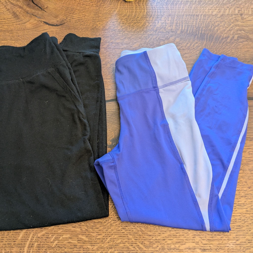 Avia Light Blue and Navy Leggings